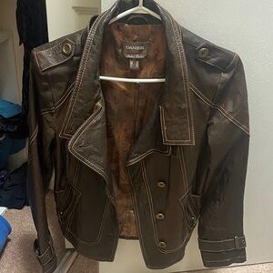 Danier Women's Dark Brown Leather Jacket